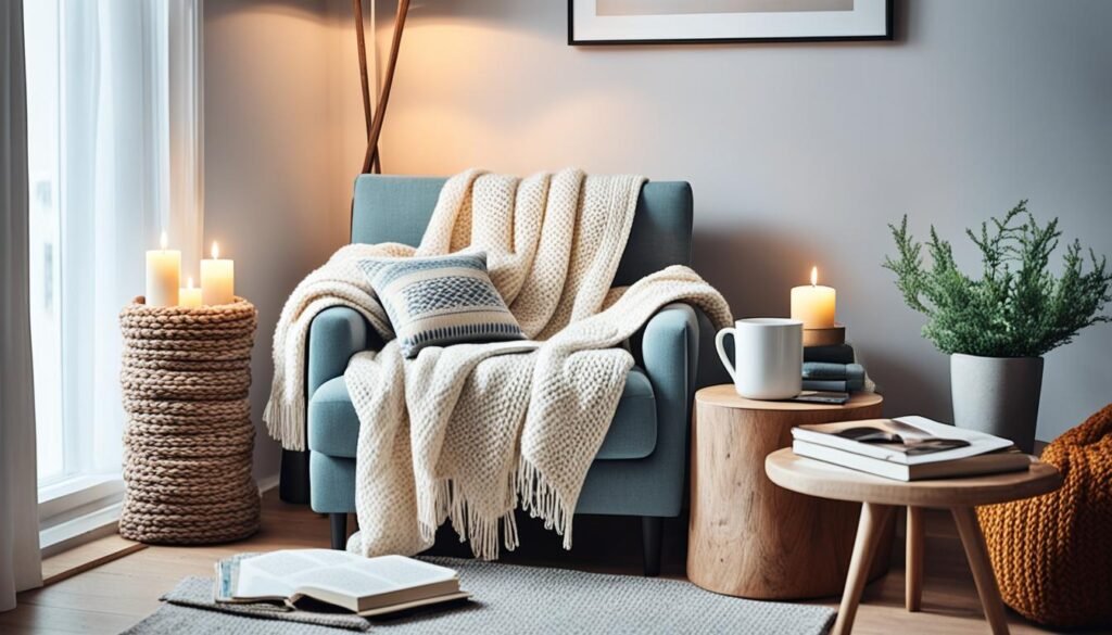 cozy furniture displays