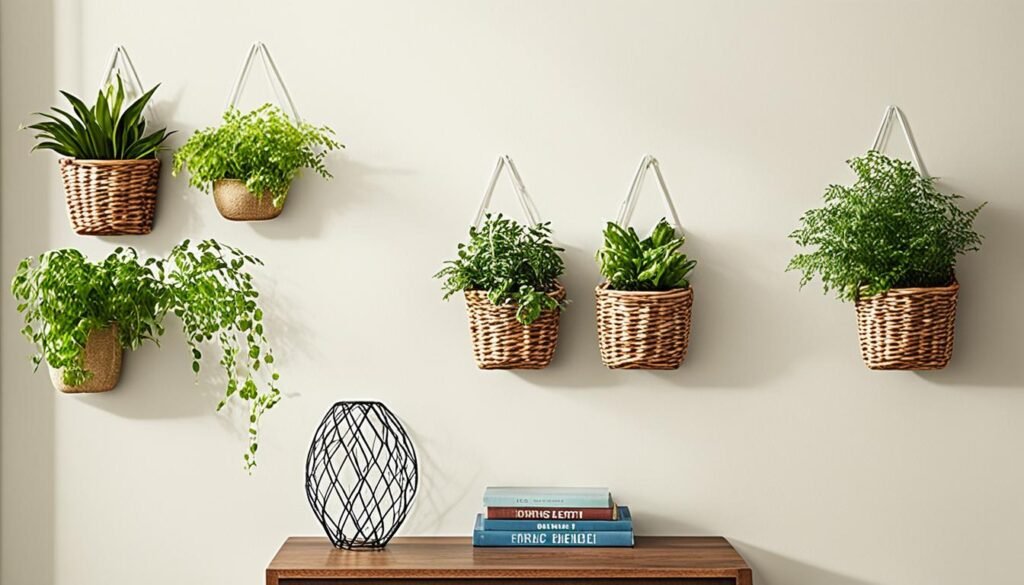 wall-mounted baskets